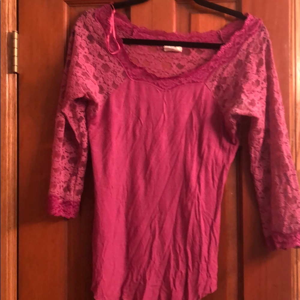 Pink Free People Top